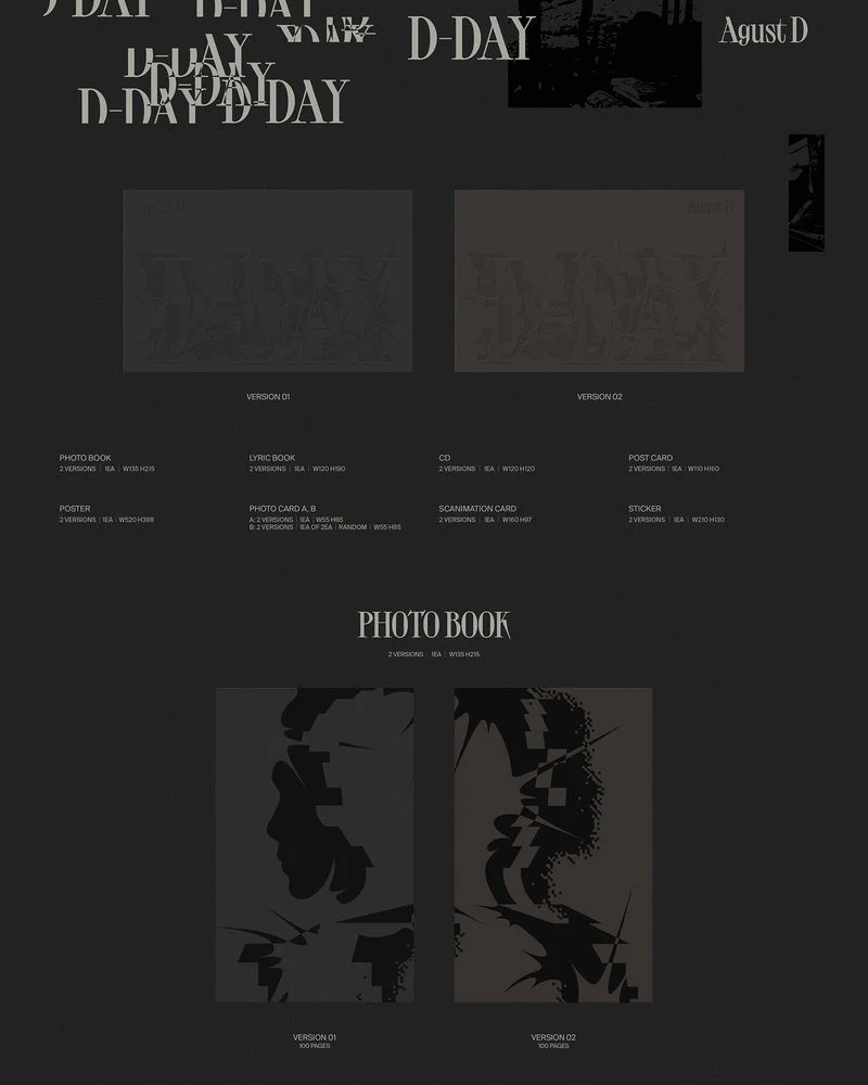 AGUST D (SUGA of BTS) 'D-DAY' (2 Versions) - Image 2
