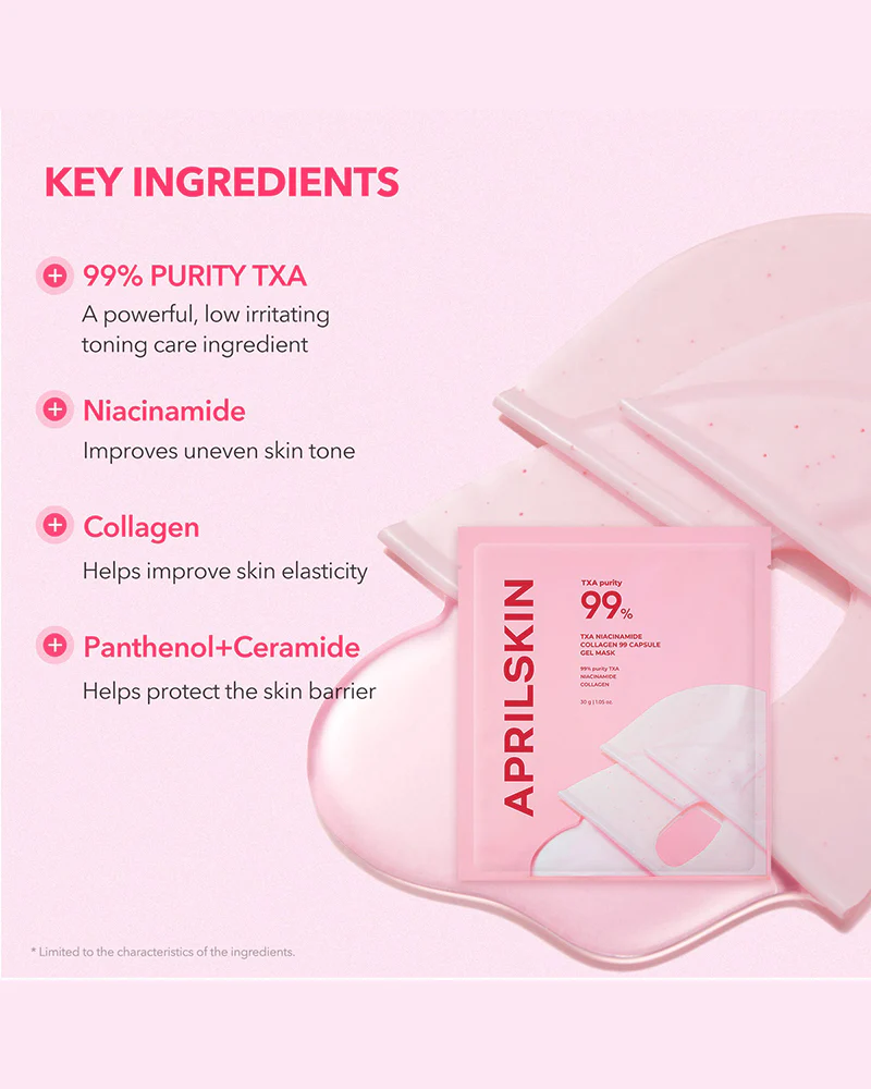 APRILSKIN TXA Niacinamide Collagen 99 Capsule Gel Mask - Image 4