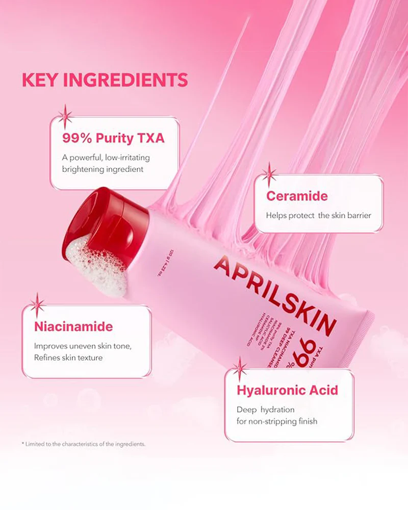 APRILSKIN TXA Niacinamide Toning Shot 99 Deep Cleanser - Image 6