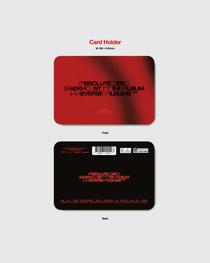 BAEKHO - ABSOLUTE ZERO (1ST Mini Album) WEVERSE ALBUMS VER. - Image 2