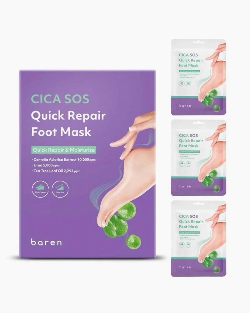 baren CICA SOS Quick Repair Foot Mask - Image 8