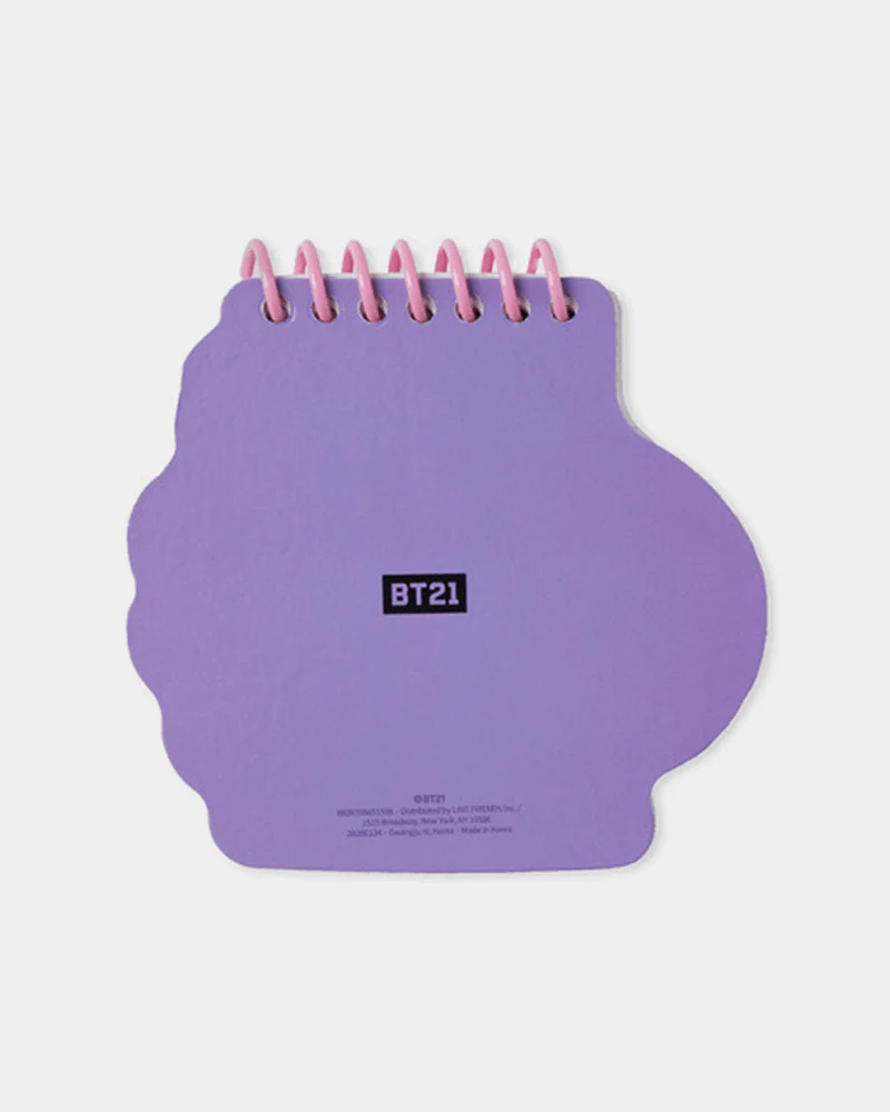 BT21 MANG Heart Face Spring Note - Image 4
