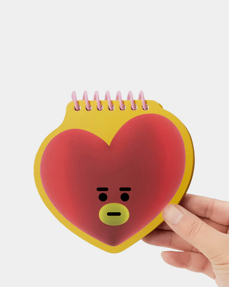 BT21 TATA Heart Face Spring Note - Image 2