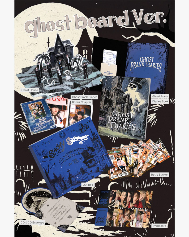 CLOSE YOUR EYES - 2nd mini album [Snowy Summer] (Ghost Board Ver.) - Image 2
