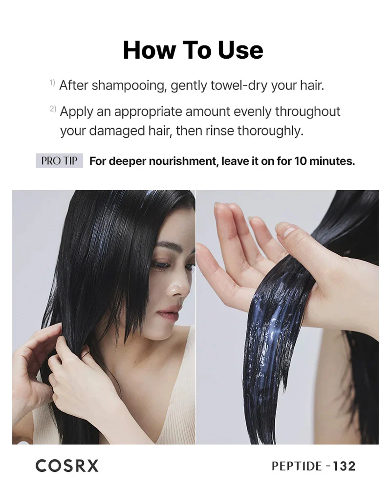 COSRX PEPTIDE-132 Ultra Perfect Hair Bonding Treatment 120ml - Image 4