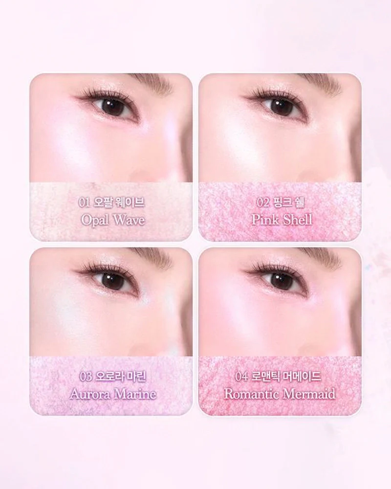 dasique Shine Glowy Highlighter Palette: Twinkle Mermaid Collection - Image 5