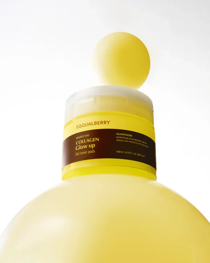 EQQUALBERRY Collagen Glow Up Gel Toner Pads - Image 2