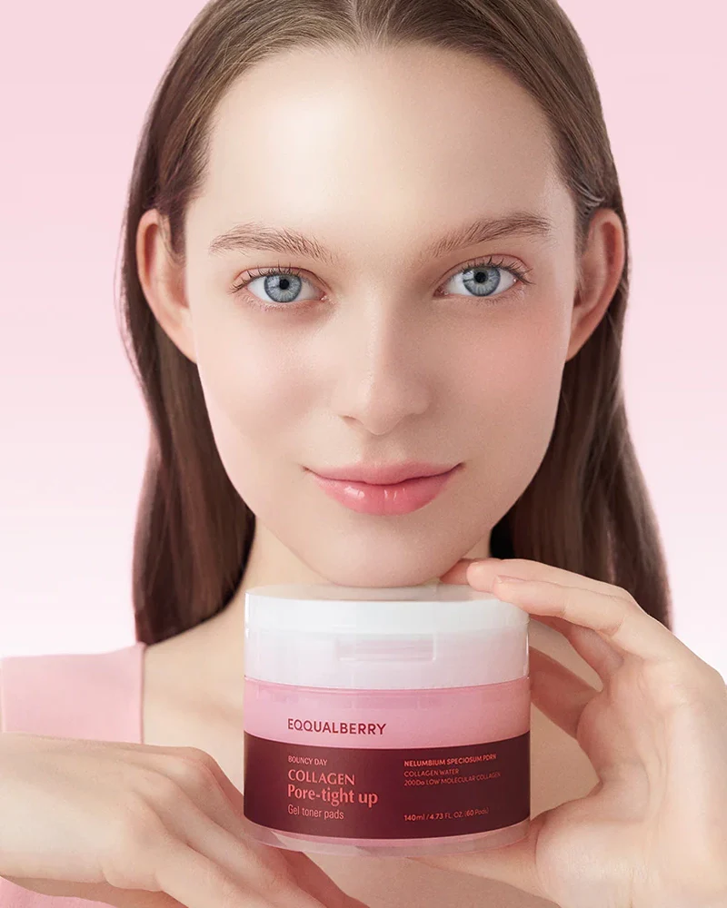 EQQUALBERRY Collagen Pore Tight Up Gel Toner Pads - Image 2