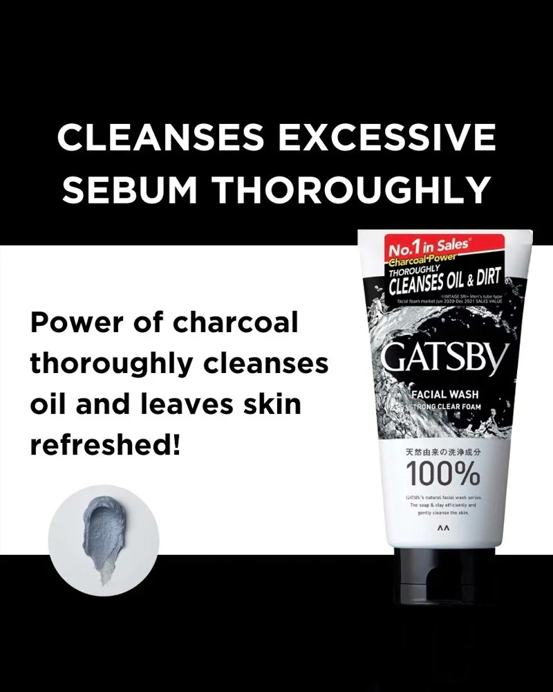 GATSBY Facial Wash Strong Clear Foam - Image 2