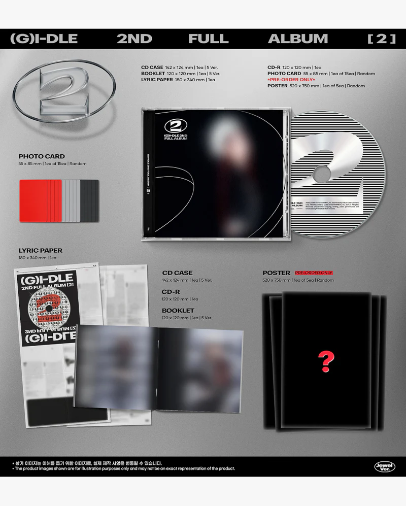 (G)I-DLE - 2ND ALBUM [2] (Jewel Ver.) (5 Versions) - Image 2