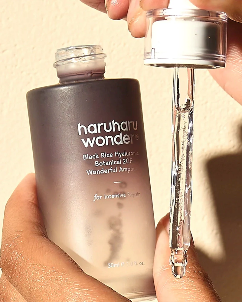 haruharu wonder Black Rice Hyaluronic Botanical 2GF Wonderful Ampoule - Image 3