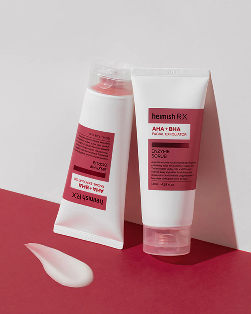 heimish RX AHA + BHA Facial Exfoliator Enzyme Scrub - Image 2