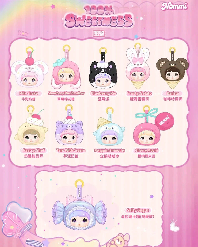 Hi TOY Nommi Sweetness 100% Plush Doll Blind Box - Image 2