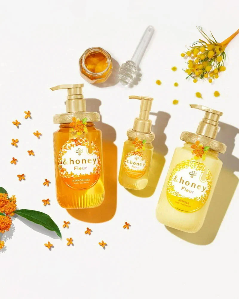 &Honey Fleur Kinmokusei & Mimosa Moist Hair Oil - Image 2
