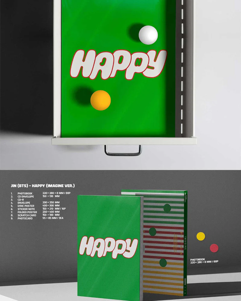 JIN (BTS) - 1st Solo Album [HAPPY] (3 Versions) - Image 5