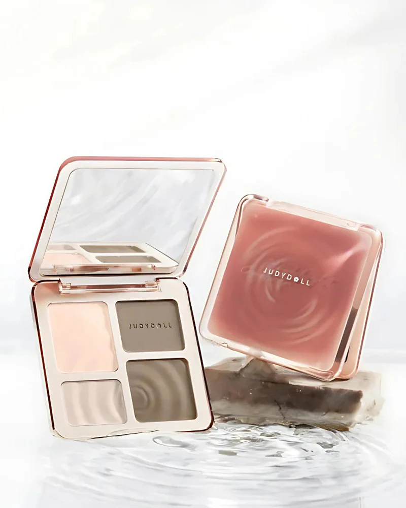 JUDYDOLL 2-In-1 Highlighter & Contour Palette