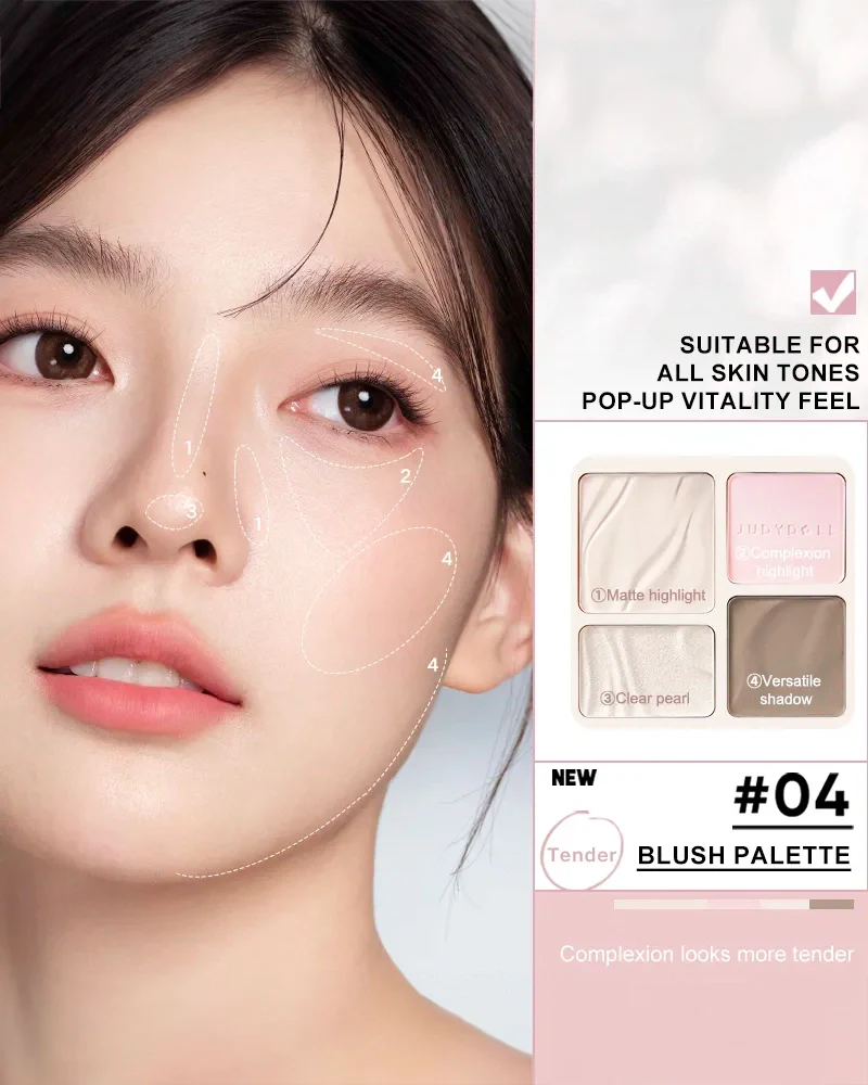 JUDYDOLL 2-In-1 Highlighter & Contour Palette - Image 7