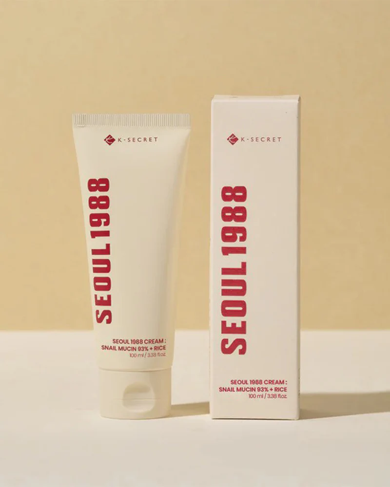 K-SECRET SEOUL 1998 Cream: Snail Mucin 93% + Rice 100ml