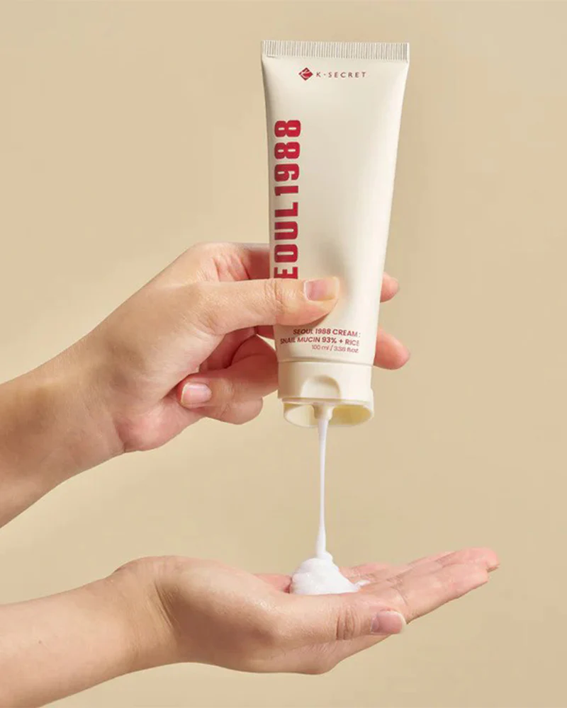 K-SECRET SEOUL 1998 Cream: Snail Mucin 93% + Rice 100ml - Image 2