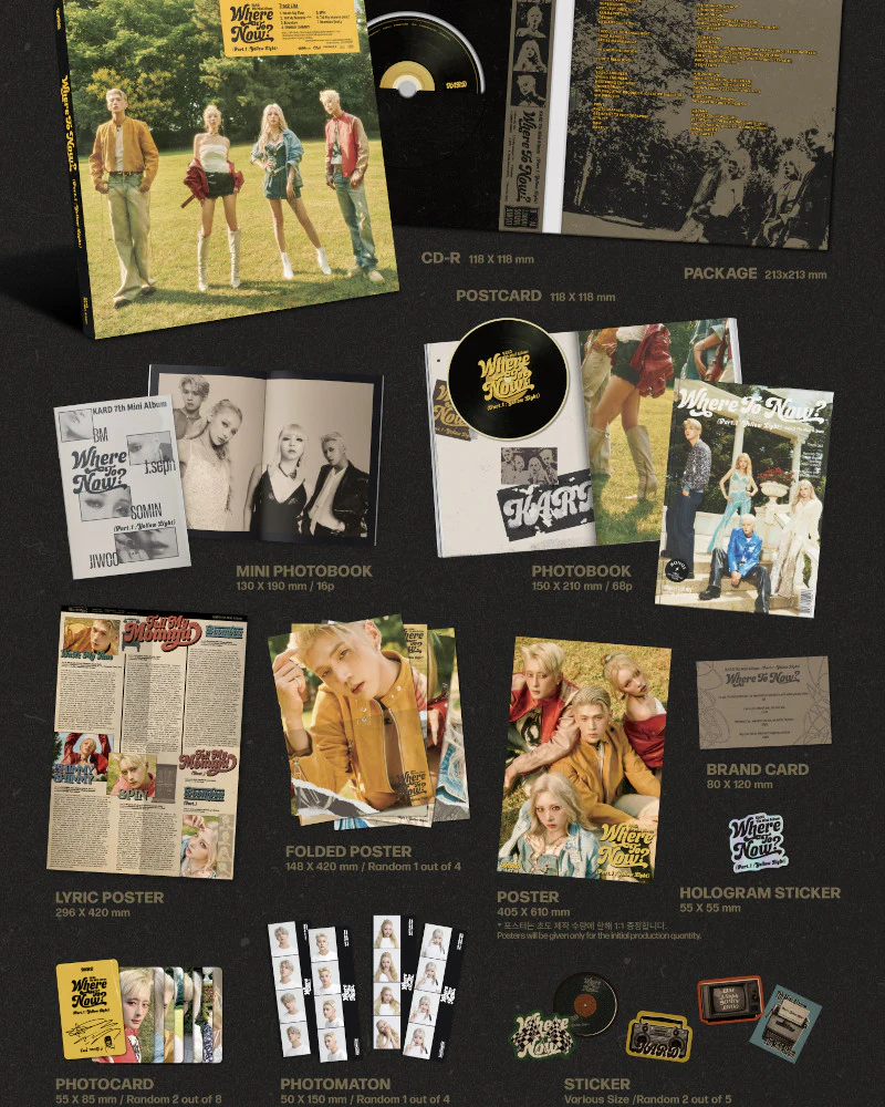 KARD - 7TH MINI ALBUM [Where To Now? (Part.1 : Yellow Light)] - Image 2