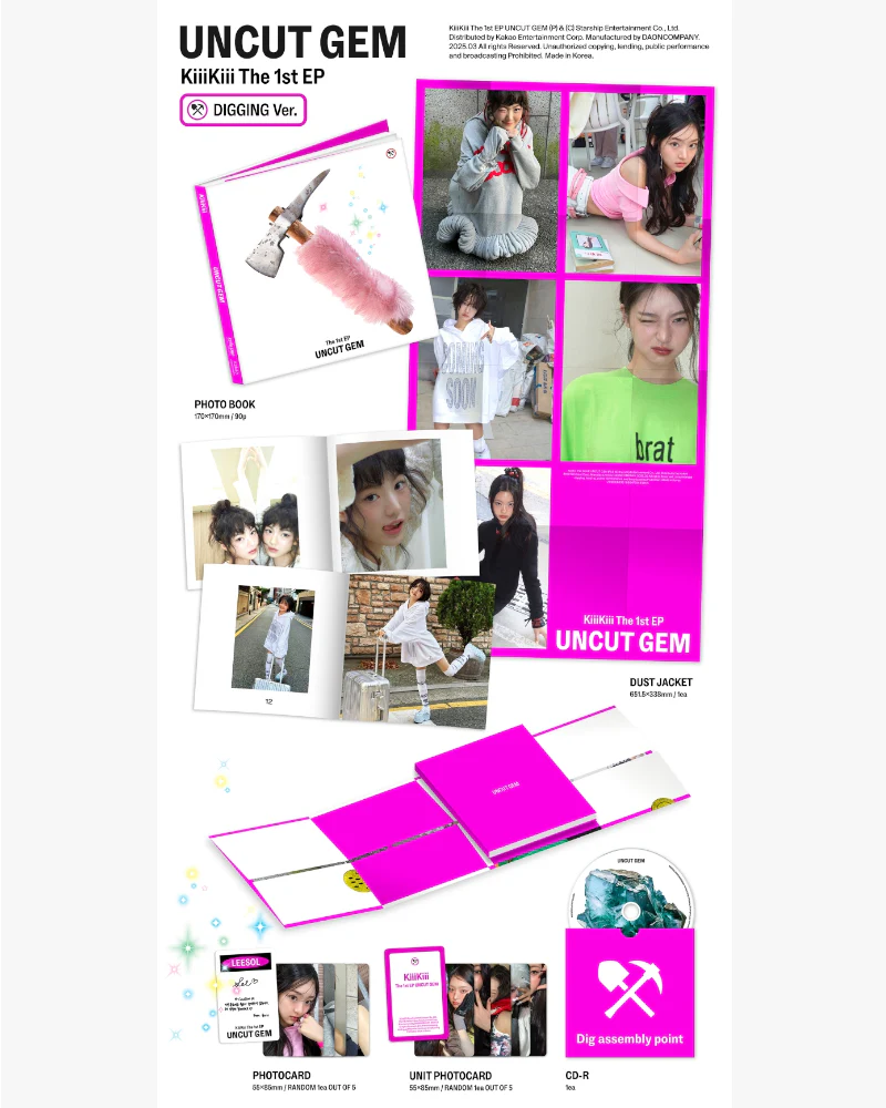 KiiiKiii - 1st mini album [UNCUT GEM] (DIGGING ver.) - Image 2