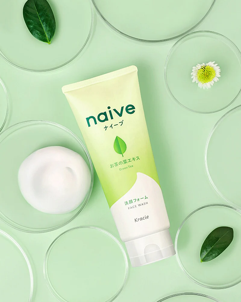 Kracie Naive Facial Cleansing Foam #Green Tea