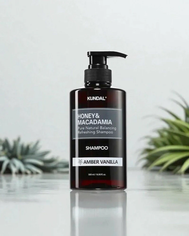 KUNDAL Honey & Macadamia Nature Shampoo #Amber Vanilla - Image 2