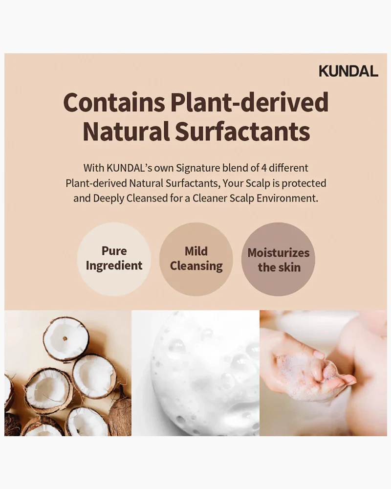 KUNDAL Honey & Macadamia Nature Shampoo #Amber Vanilla - Image 4