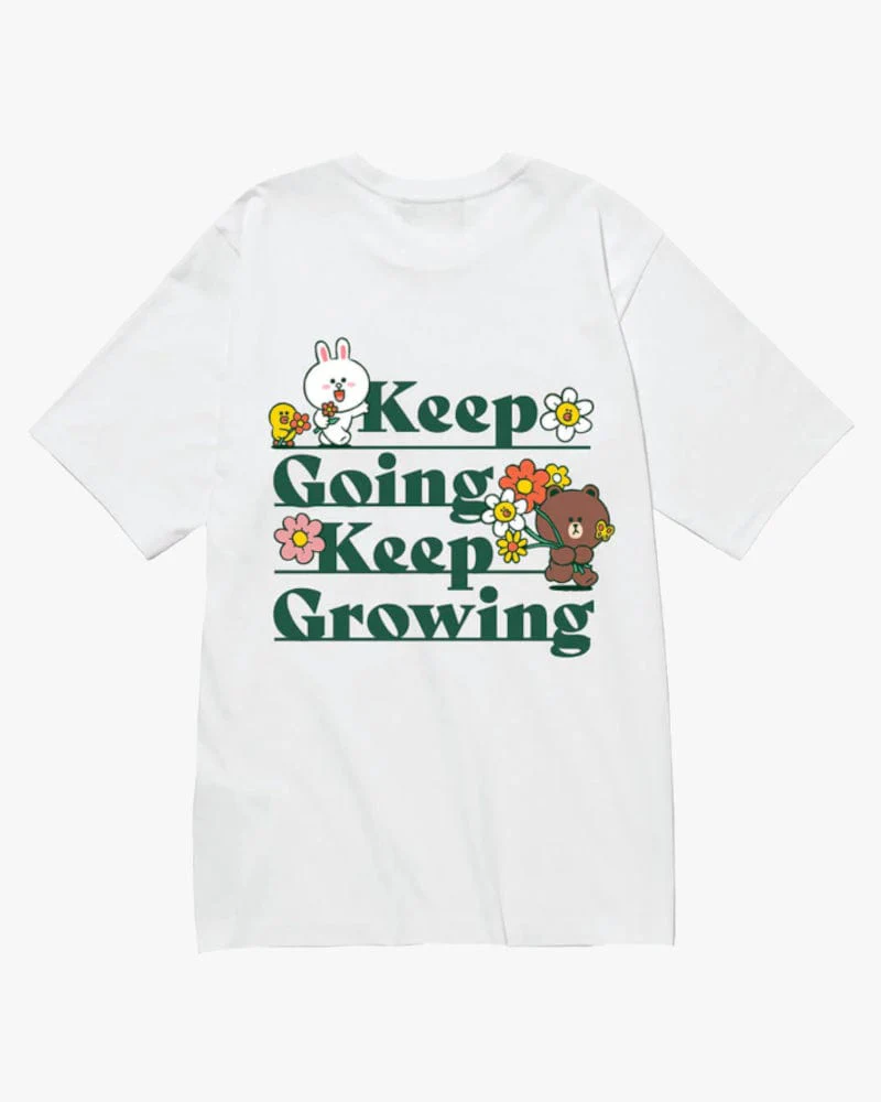 LINE FRIENDS Go Green T-Shirt - White - Image 2