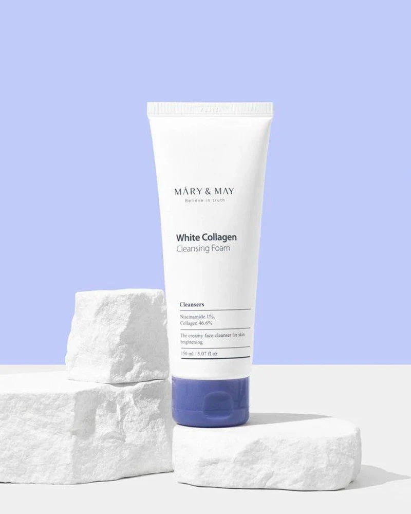 MARY & MAY White Collagen Cleansing Foam - Image 2