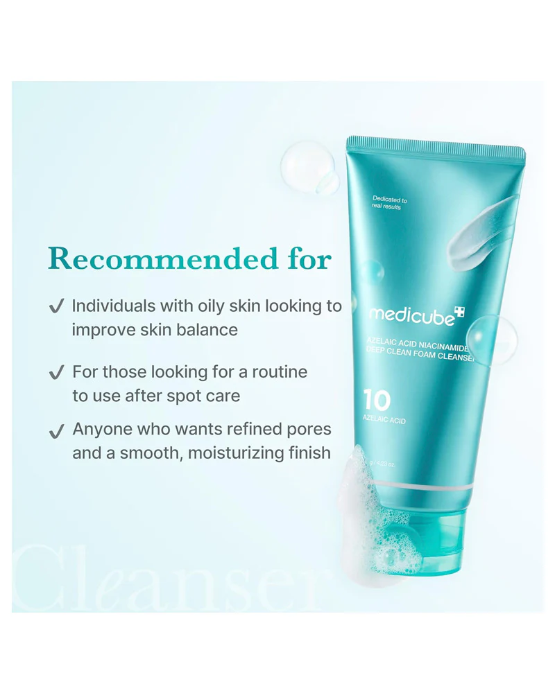 medicube Azelaic Acid Niacinamide Deep Clean Foam Cleanser - Image 4