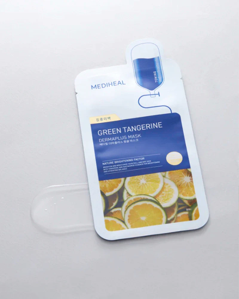 MEDIHEAL Dermaplus Green Tangerine Mask - Image 3