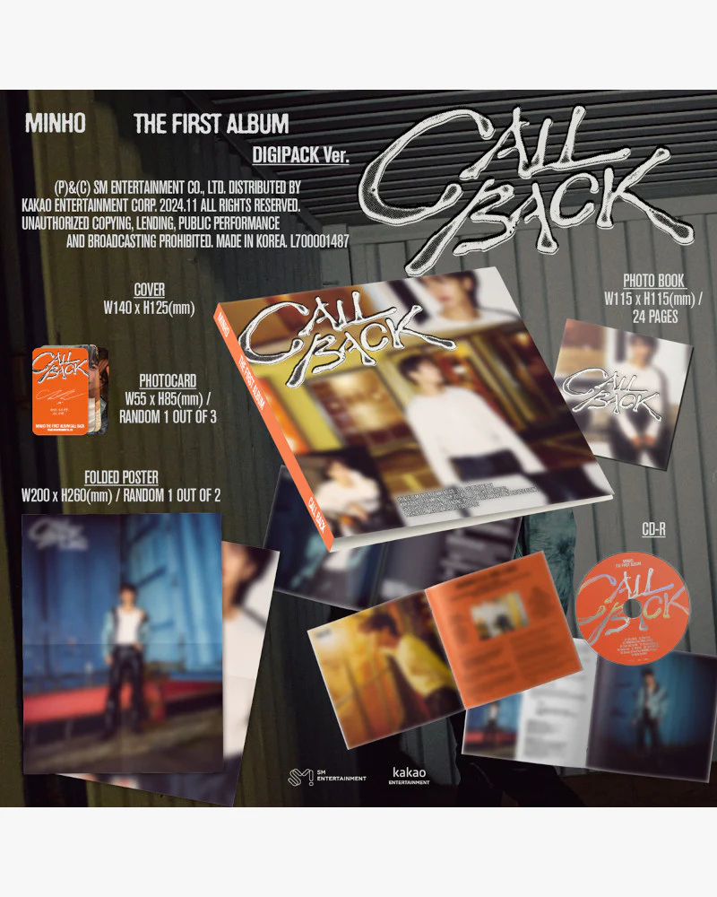 MINHO (SHINee) - 1st Full Album [CALL BACK] (Digipack Ver.) - Image 2