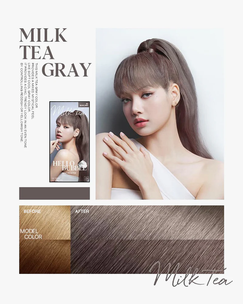 Mise en Scene All New Hello Bubble #9G Milk Tea Gray - Image 2