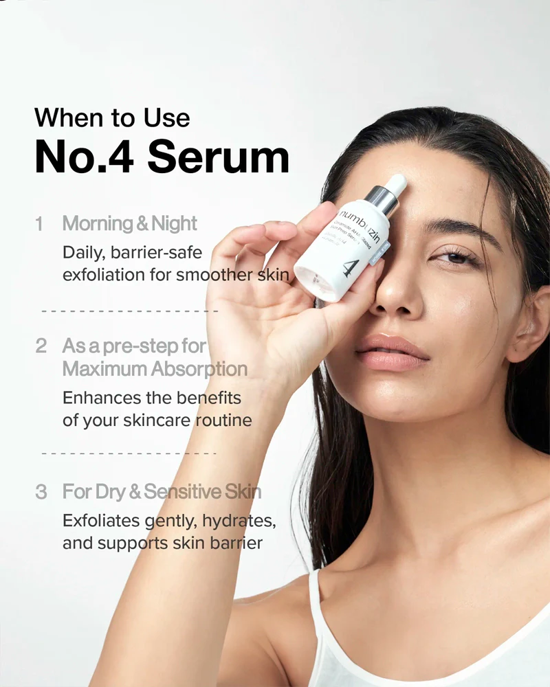 numbuzin No.4 Ceramide AHA Glazed Skin Prep Serum - Image 7