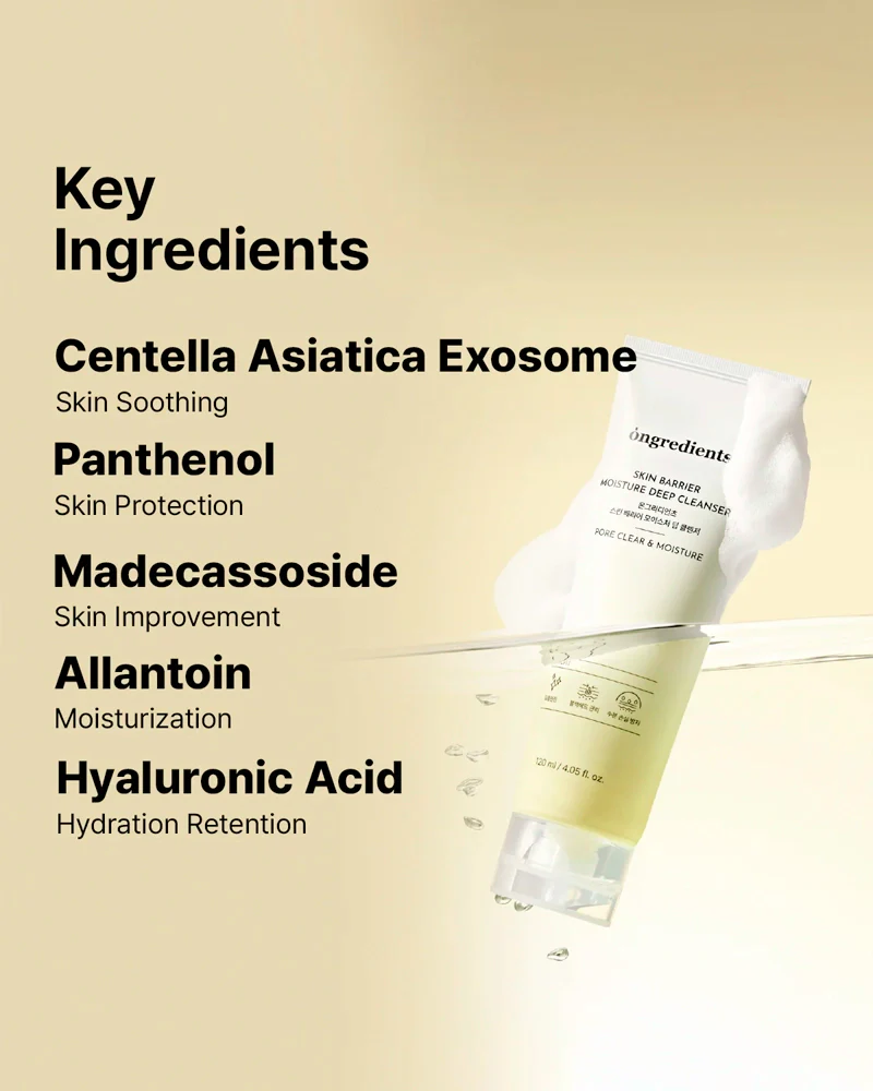 ongredients Skin Barrier Moisture Deep Cleanser - Image 6