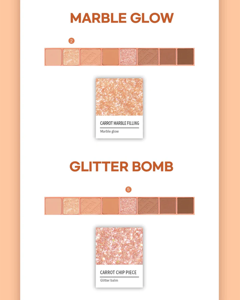 peripera All Take Mood Palette #Better Carrot-ing - Image 5