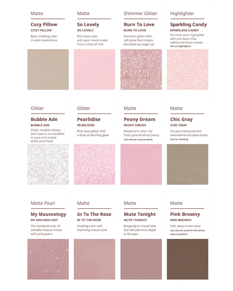 peripera All Take Mood Technique Palette #In My Mute Pink - Image 6