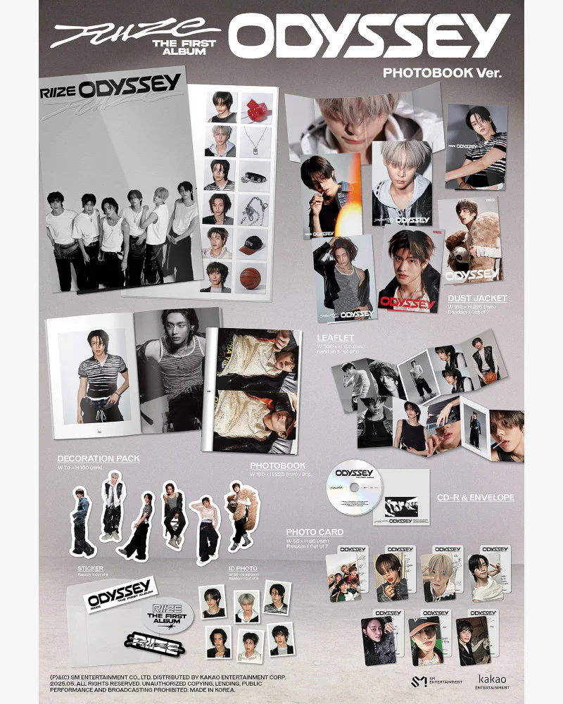 RIIZE - 1st Full Album [ODYSSEY] (PHOTOBOOK Ver.) (7 Versions) - Image 2