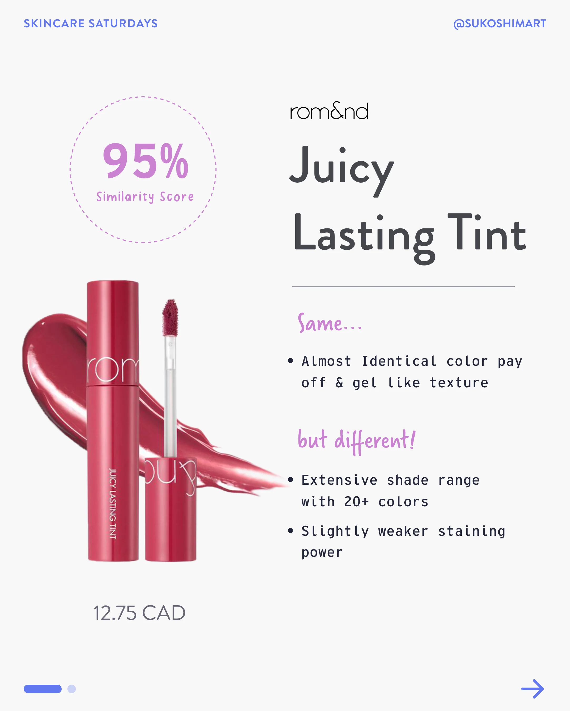 rom&nd Juicy Lasting Tint: Milk Grocery - Image 8