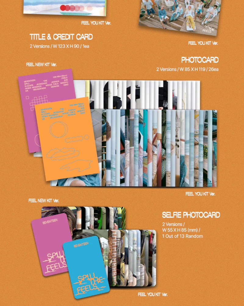 SEVENTEEN - 12th Mini Album [SPILL THE FEELS] (KiT Ver.) (2 Versions) - Image 3