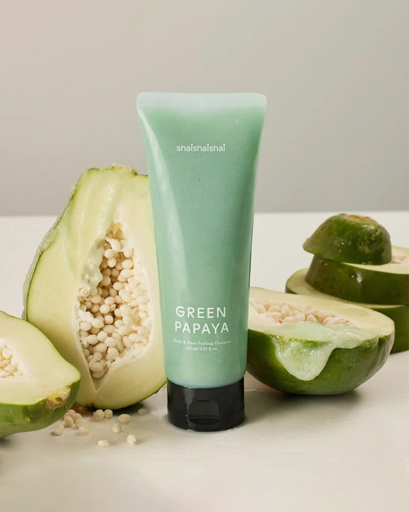 shaishaishai Green Papaya Body & Face Peeling Cleanser 150ml