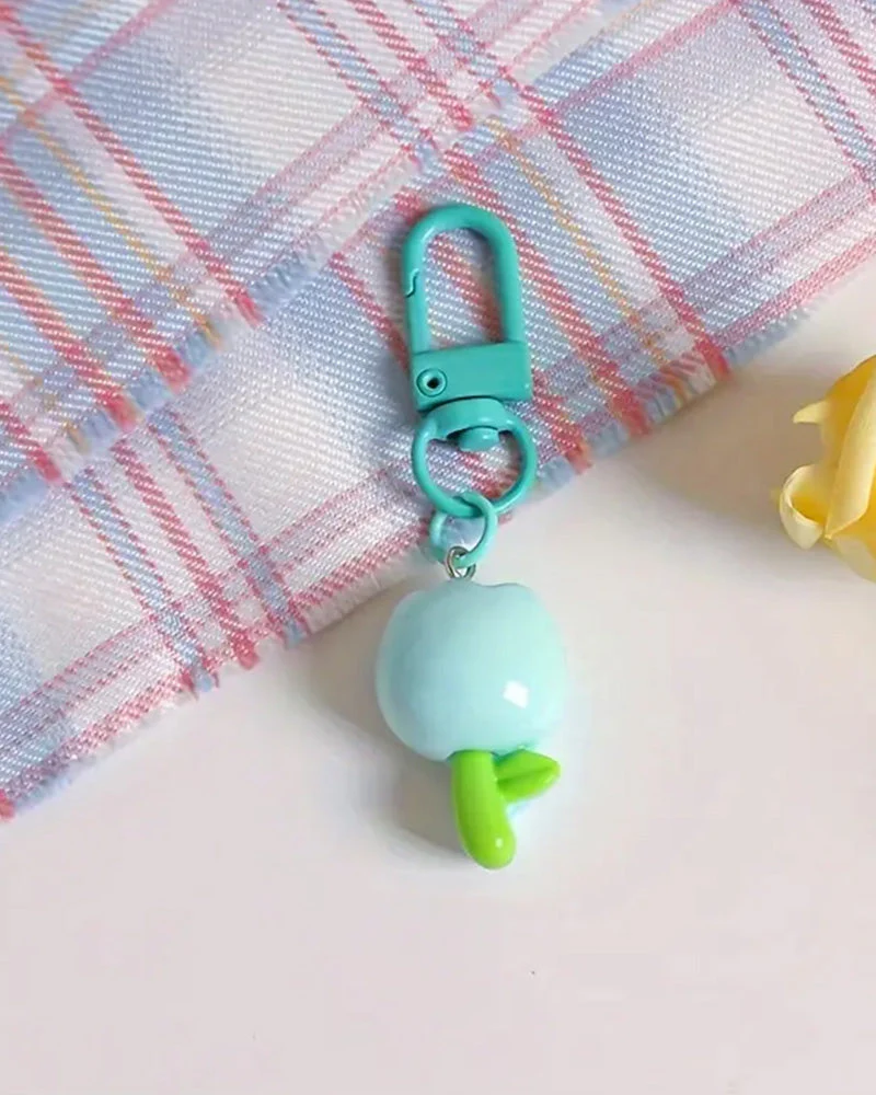 Small Acrylic Flower Keyring - Image 2