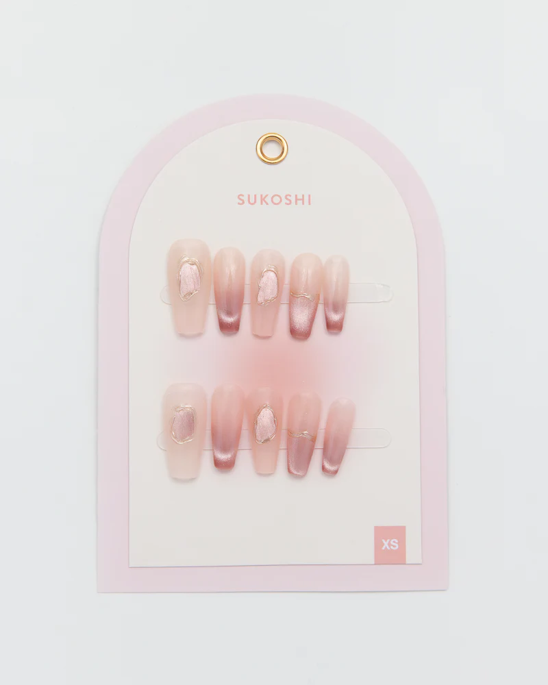 SUKOSHI Handmade Press-On Nails Glitter Sorbet - Image 2