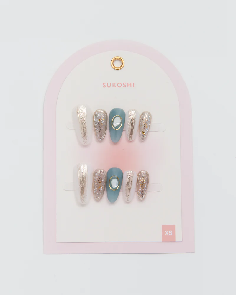 SUKOSHI Handmade Press-On Nails Mermaid Scales - Image 2