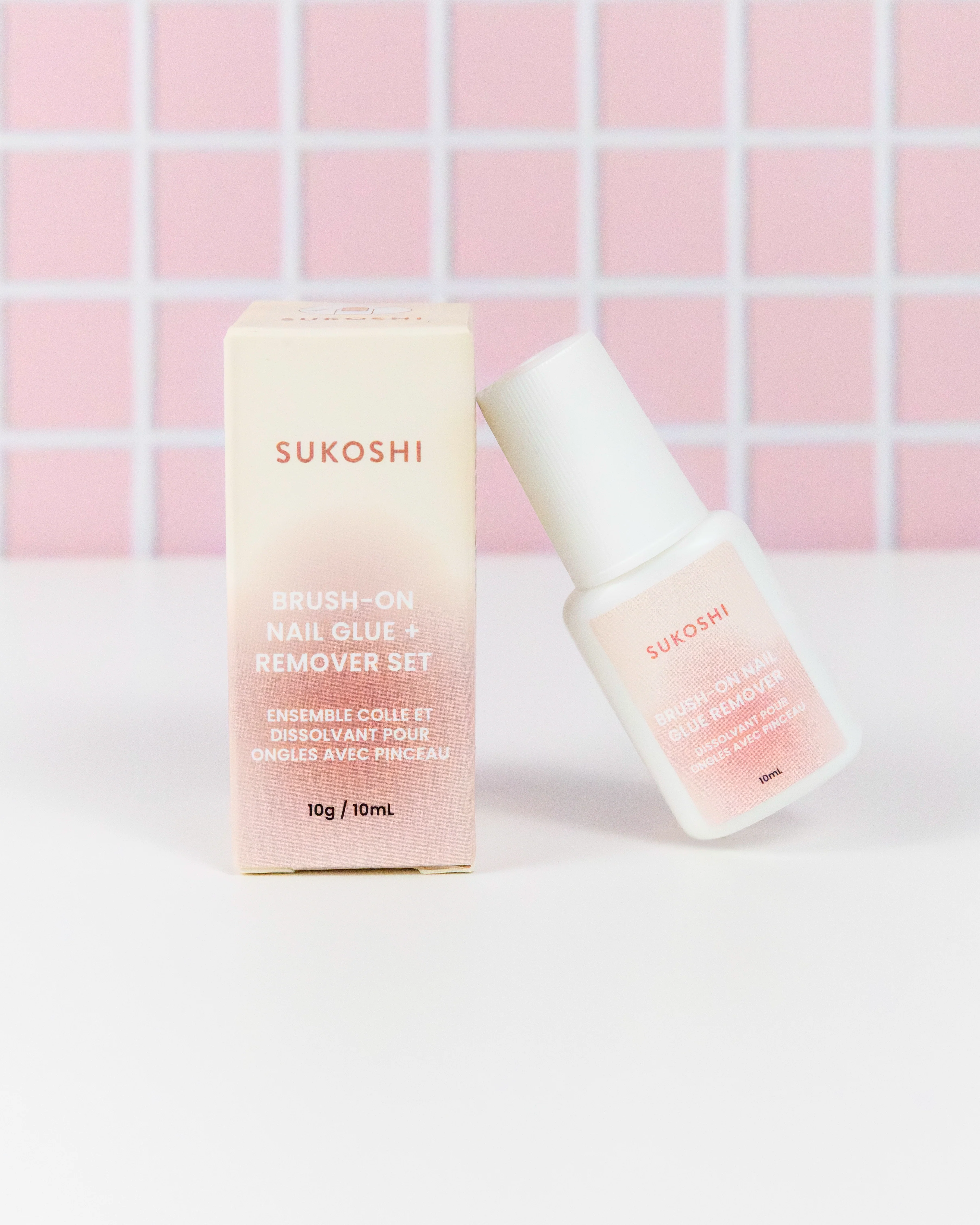 SUKOSHI Brush-On Nail Glue and Remover Set - Image 3