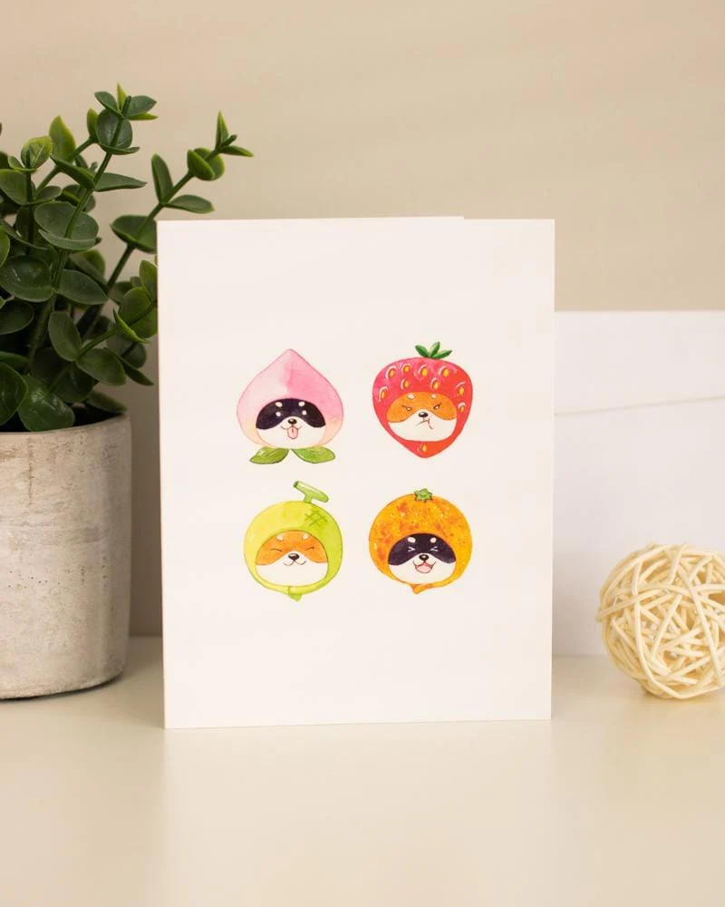 SUKOSHI x Penelope Fruity Heads Greeting Card
