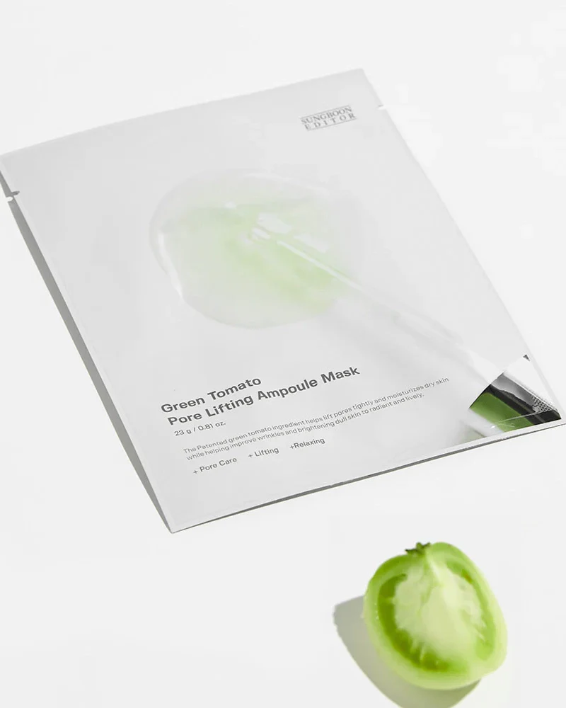 Sungboon Editor Green Tomato Pore Lifting Ampoule Mask - Image 2