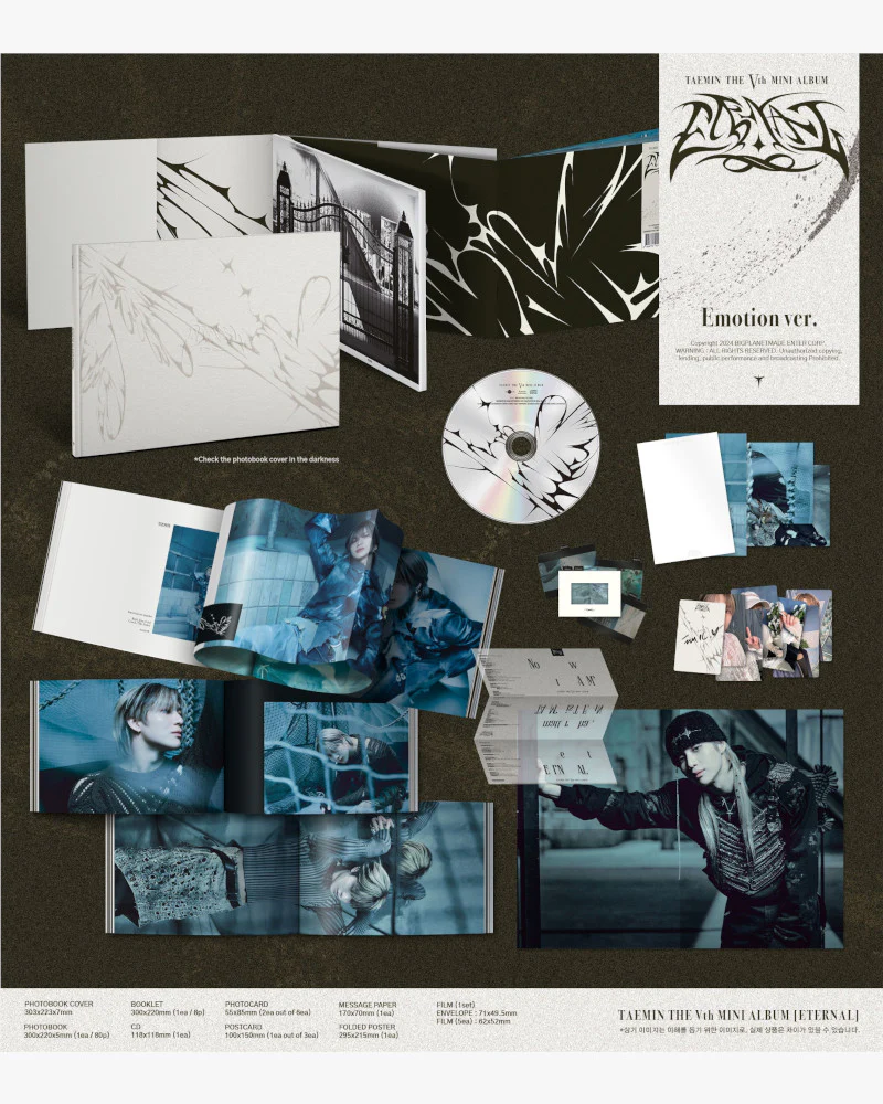 TAEMIN (SHINee) - 5TH MINI ALBUM [ETERNAL] (Photobook Ver.) (2 Versions) - Image 2