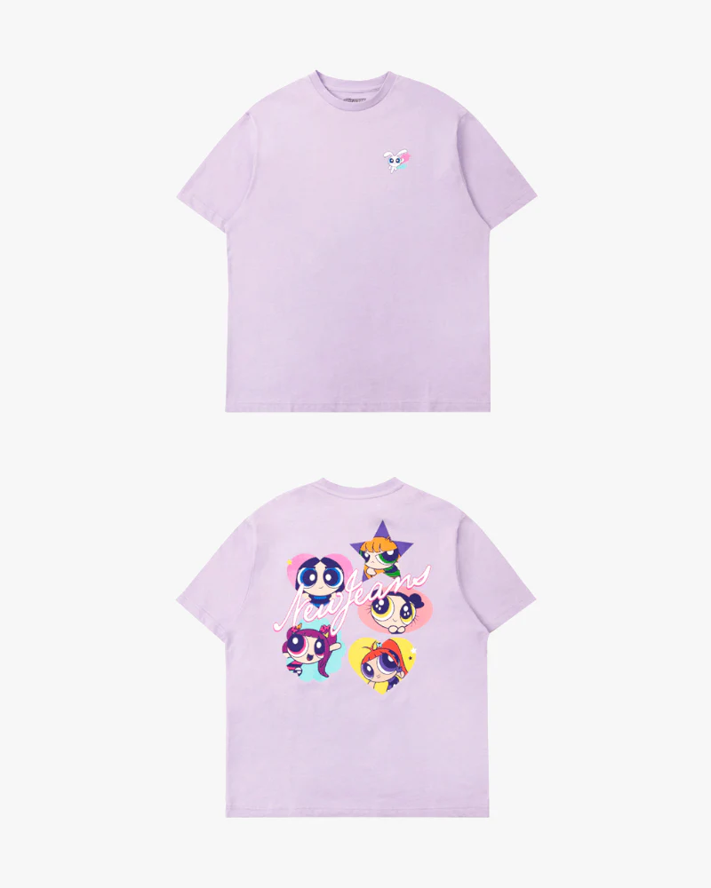 THE POWERPUFF GIRLS X NJ SHORT SLEEVE T-SHIRT (LIGHT VIOLET) - Image 2